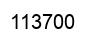 Number 113700 black image