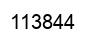 Number 113844 black image