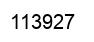 Number 113927 black image