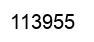 Number 113955 black image