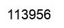 Number 113956 black image