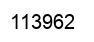 Number 113962 black image