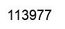 Number 113977 black image
