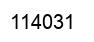 Number 114031 black image