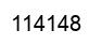 Number 114148 black image