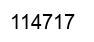 Number 114717 black image