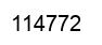 Number 114772 black image