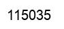 Number 115035 black image