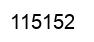 Number 115152 black image