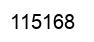 Number 115168 black image