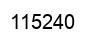 Number 115240 black image