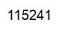 Number 115241 black image