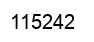 Number 115242 black image