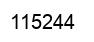 Number 115244 black image