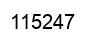 Number 115247 black image