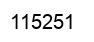 Number 115251 black image