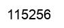 Number 115256 black image