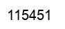 Number 115451 black image