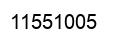 Number 11551005 black image