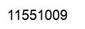 Number 11551009 black image