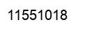 Number 11551018 black image