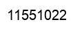 Number 11551022 black image