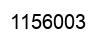 Number 1156003 black image