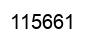 Number 115661 black image