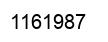 Number 1161987 black image