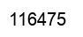 Number 116475 black image