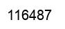 Number 116487 black image