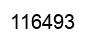 Number 116493 black image