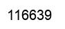 Number 116639 black image