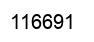 Number 116691 black image