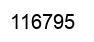 Number 116795 black image