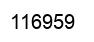 Number 116959 black image