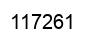 Number 117261 black image