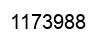 Number 1173988 black image
