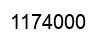 Number 1174000 black image