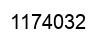 Number 1174032 black image