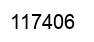 Number 117406 black image