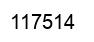 Number 117514 black image