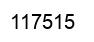 Number 117515 black image