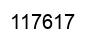 Number 117617 black image