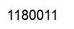 Number 1180011 black image