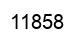 Number 11858 black image