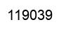 Number 119039 black image