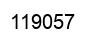 Number 119057 black image