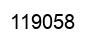Number 119058 black image