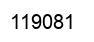 Number 119081 black image
